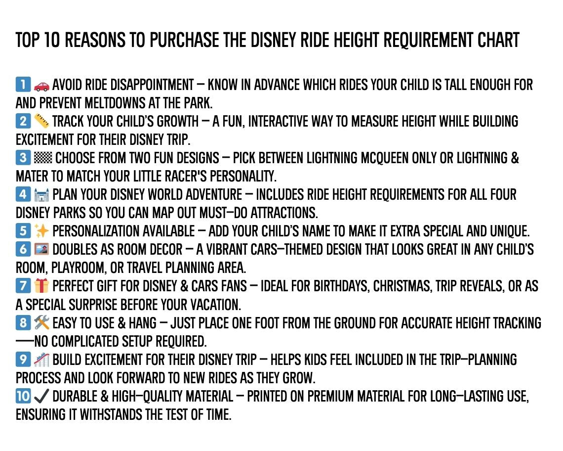 disney world height requirement, disney ride growth chart, lightning McQueen height wall chart for kids, disney ride height chart, disney cars growth chart, disney trip planning, disney height chart for kids, disney world ride tracker, disney vacation planning, disney trip reveal, disney world must do rides, disney world for kids, lightning McQueen disney decor, disney parks height guide, disney world tips for families, cars movie kids decor, disney ride restrictions, walt disney world chart