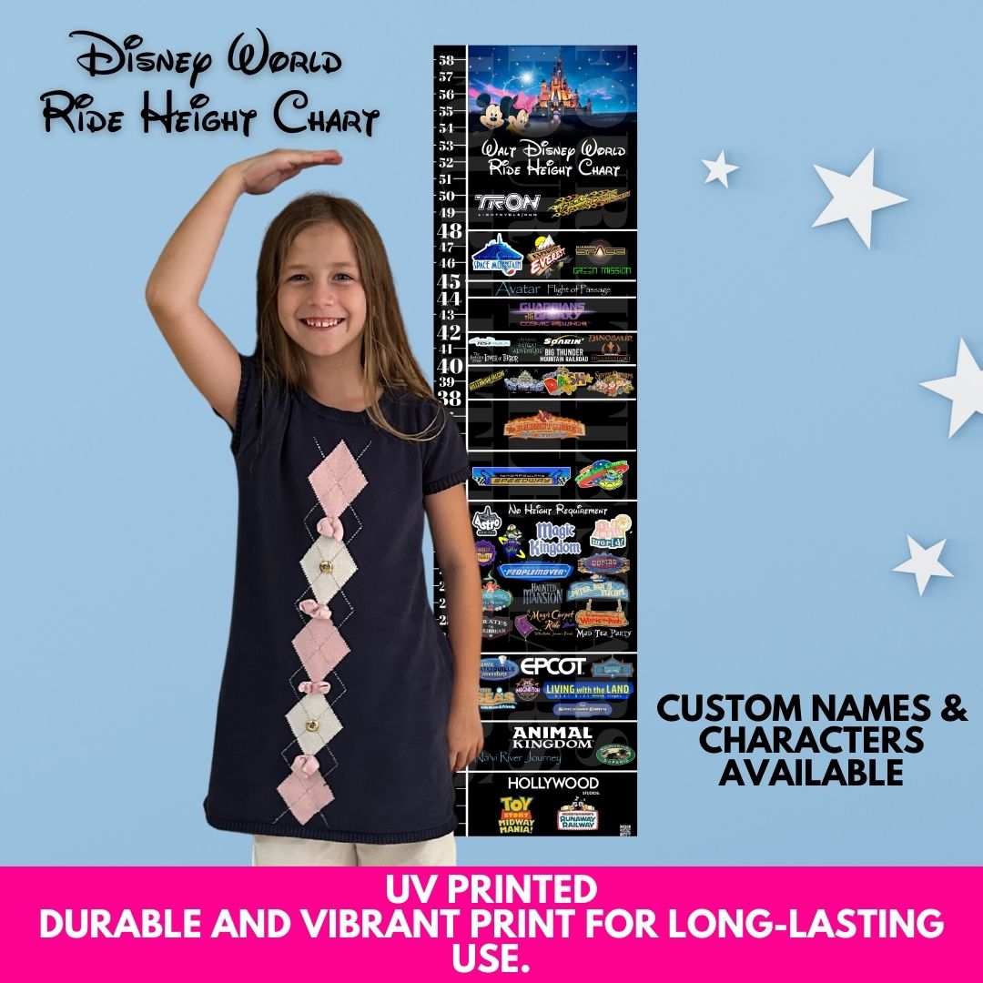 Disney World Ride Height Requirement Growth Chart
