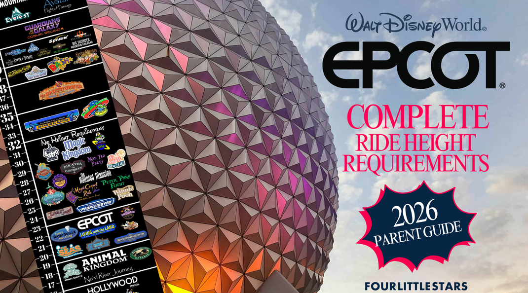 Epcot Rides. Height Epcot Ride Height Requirements 2026 – Full Parent Guide – Four Little Stars