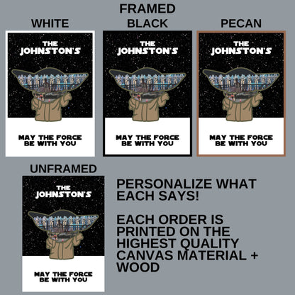 Galaxy Warrior Silhouette Photo Collage – Space Adventure-Inspired Keepsake