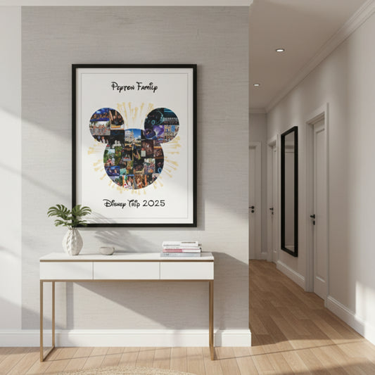 Mickey & Minnie Photo Collage – Custom Disney Vacation Keepsake
