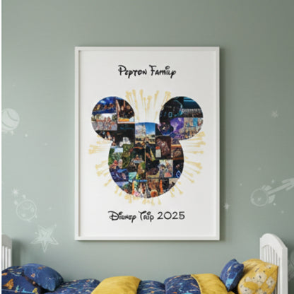 Mickey & Minnie Photo Collage – Custom Disney Vacation Keepsake
