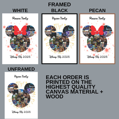 Mickey & Minnie Photo Collage – Custom Disney Vacation Keepsake