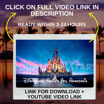 Disney Aulani Resort trip reveal video thumbnail featuring a family-friendly design and tropical visuals.