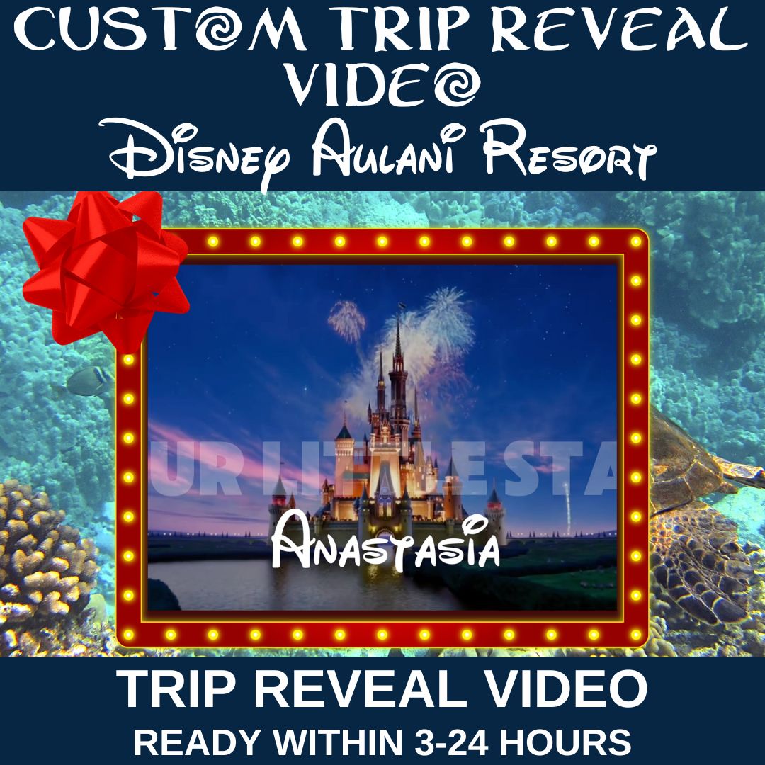 Personalized Disney Aulani Resort Trip Reveal Video – Magical Announcement