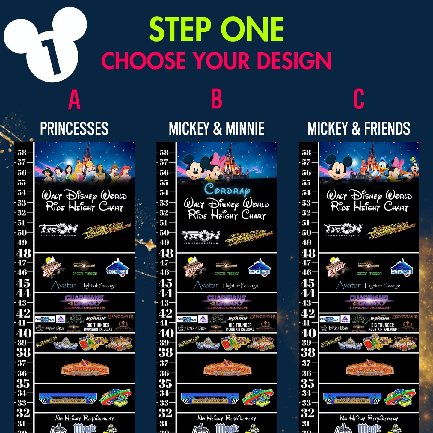 Disney World Ride Height Requirement Growth Chart