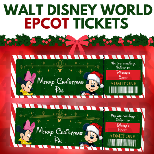 Instant Digital Download Disney Epcot Christmas Ticket