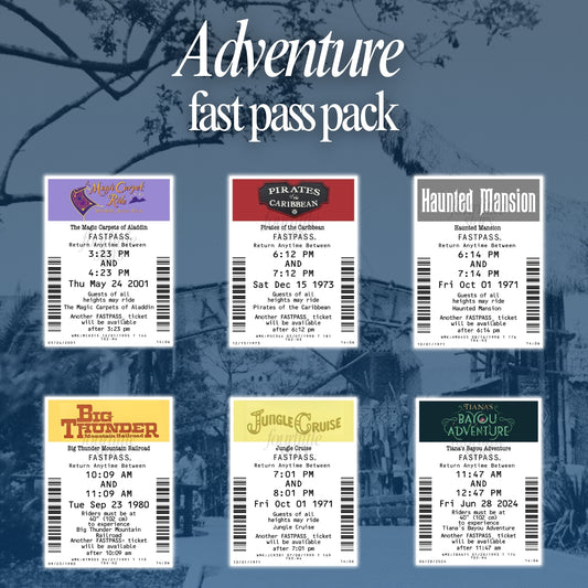 FastPass Magnets – Premade Packs