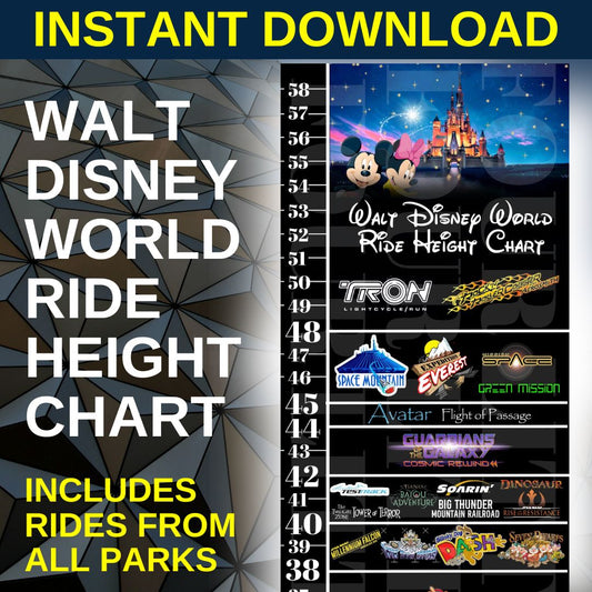 Disney ride height chart, Disney growth chart, Disney height tracker, Disney World planning, Disney instant download, Disney ride requirements, Disney travel essentials, printable height chart, Disney vacation prep, kids growth chart, Disney keepsake, Disney trip planner, Disney ride guide, theme park height chart, Disney World rides, Disney digital download, Disney printables, family Disney trip, Disney milestone tracker, Disney park planning