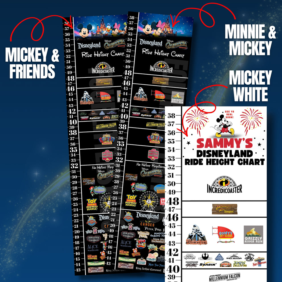 Disneyland Mickey Mouse Ride Height Chart – Personalized Disney ...