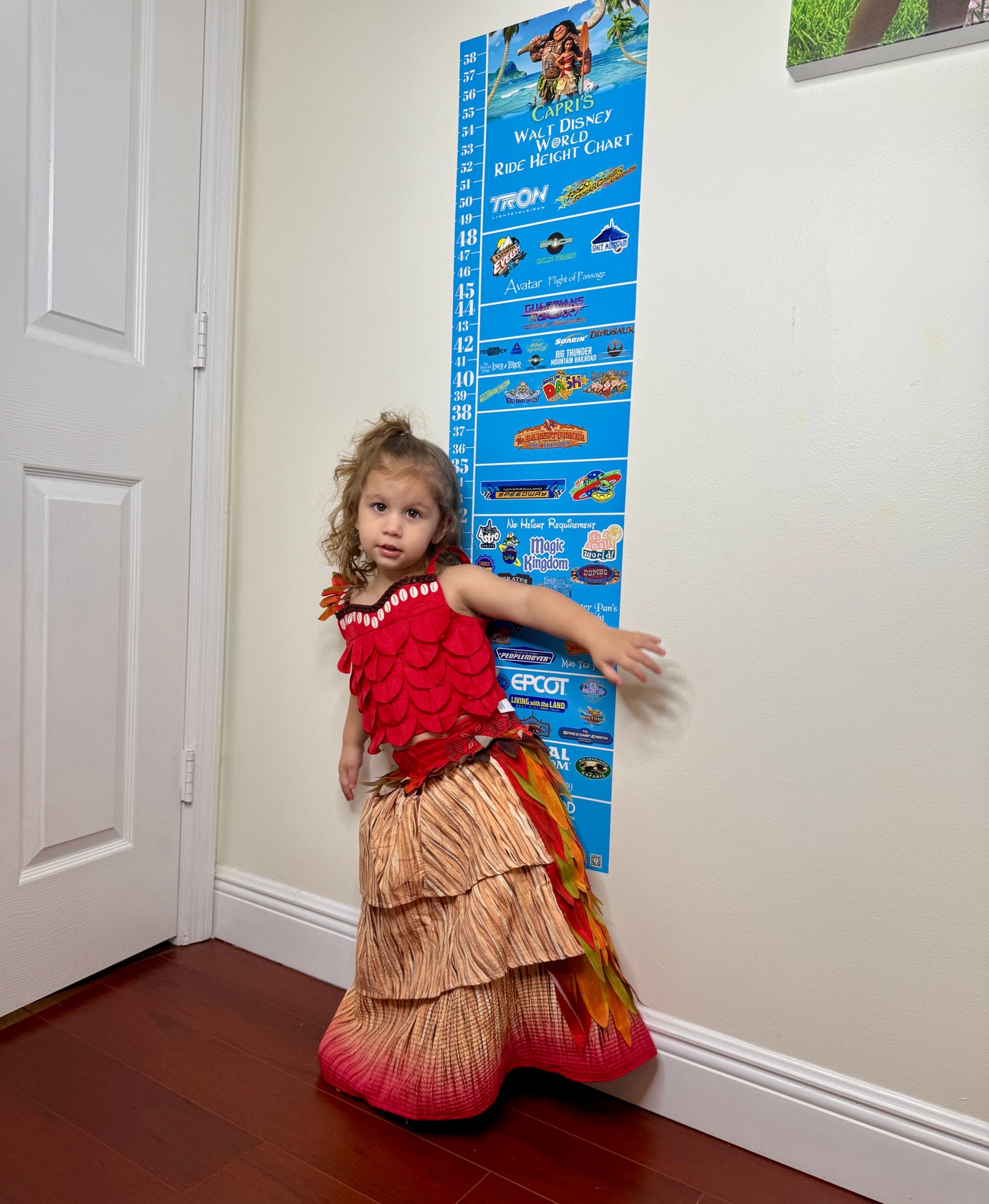 Walt Disney World Moana Ride Height Requirements Chart