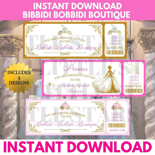 Instant Download Bibbidi Bobbidi Boutique Ticket