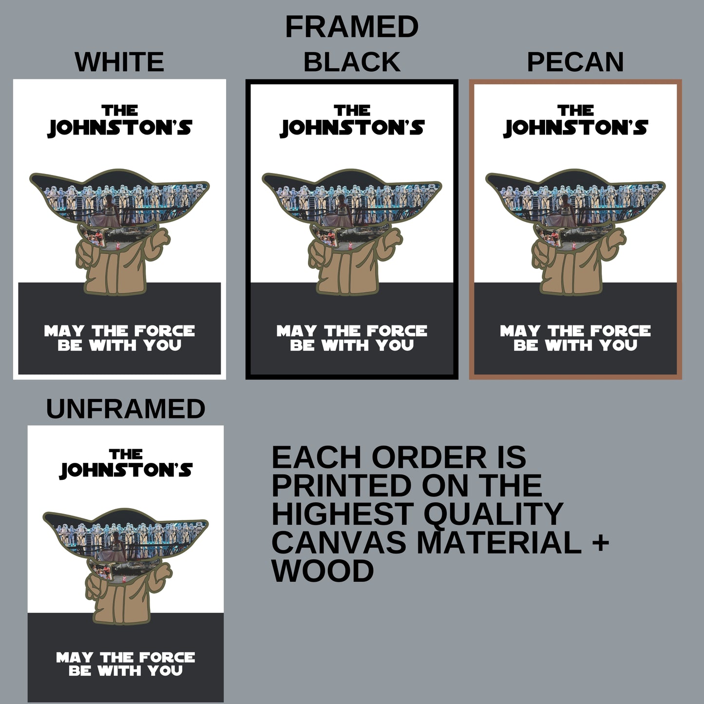 Galaxy Warrior Silhouette Photo Collage – Space Adventure-Inspired Keepsake