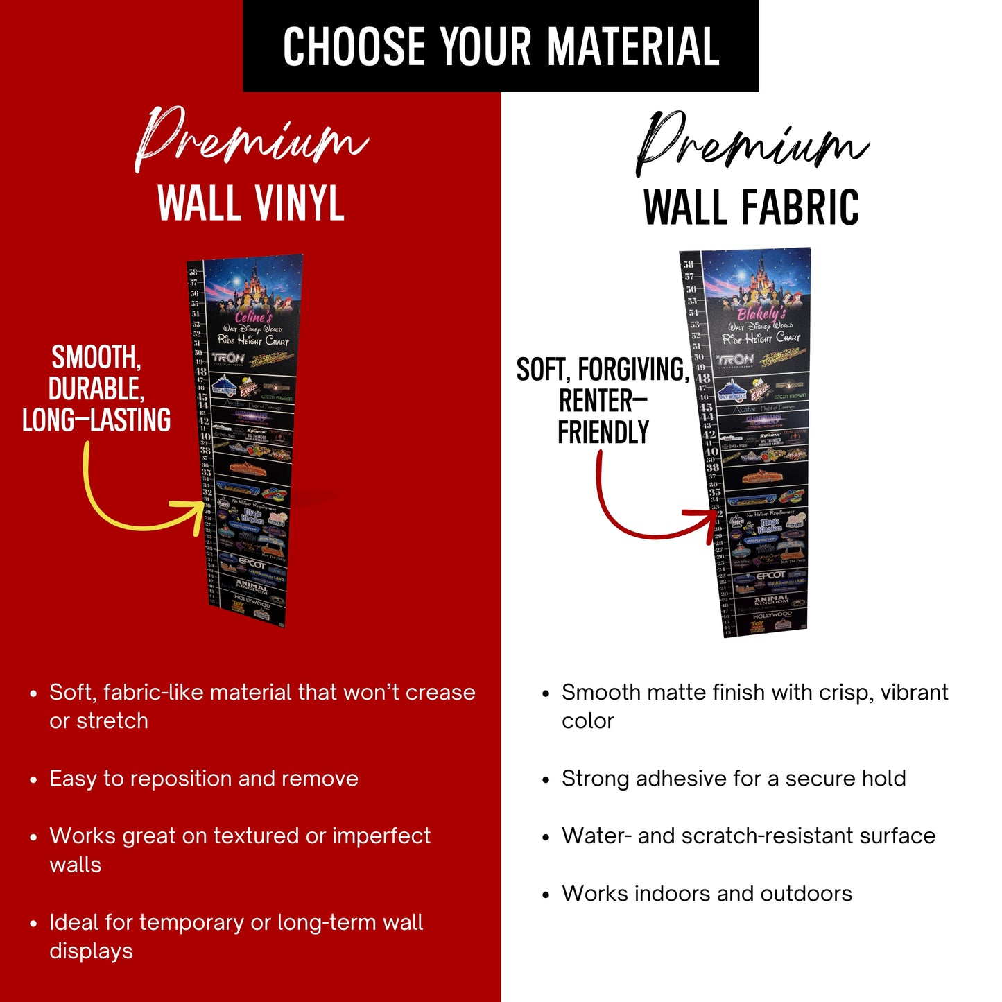 Disneyland & California Adventure Ride Height Requirements Chart
