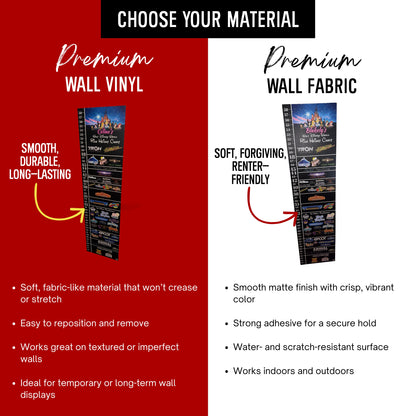 Disneyland & California Adventure Ride Height Requirements Chart