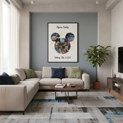 Mickey & Minnie Photo Collage – Custom Disney Vacation Keepsake