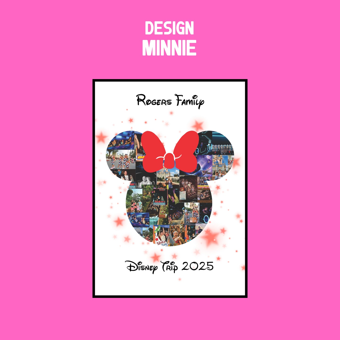 Mickey & Minnie Photo Collage – Custom Disney Vacation Keepsake