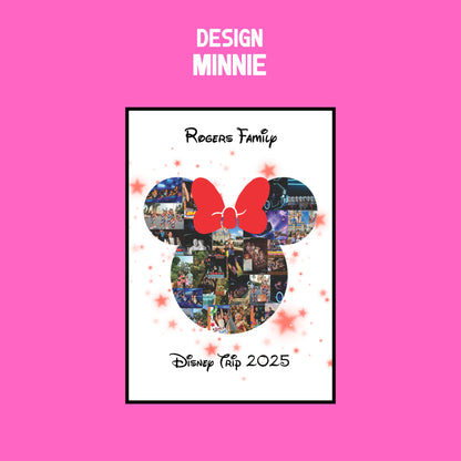 Mickey & Minnie Photo Collage – Custom Disney Vacation Keepsake