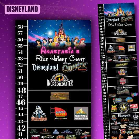 Disneyland Princess Ride Height Requirement Chart