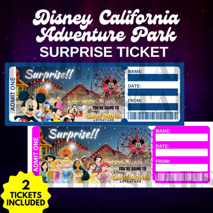 Disney California Adventure Park Ticket - Instant Download