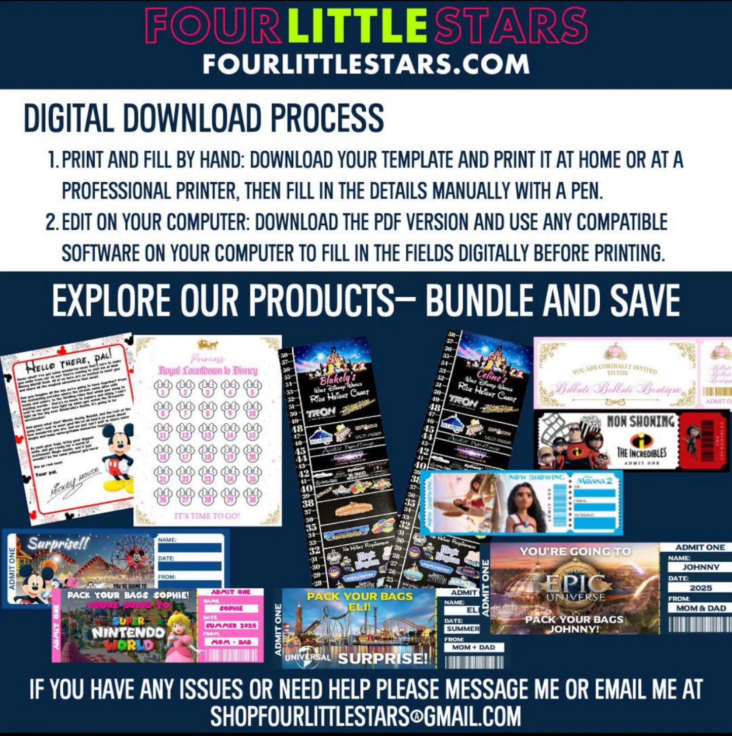 Disney California Adventure Park Ticket - Instant Download