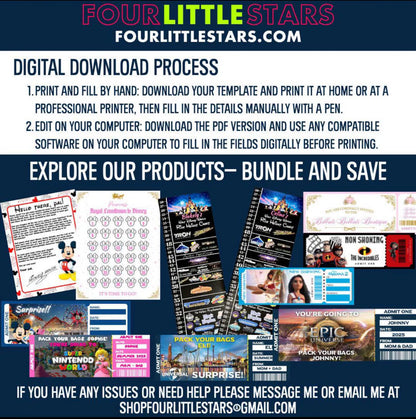 Disney California Adventure Park Ticket - Instant Download