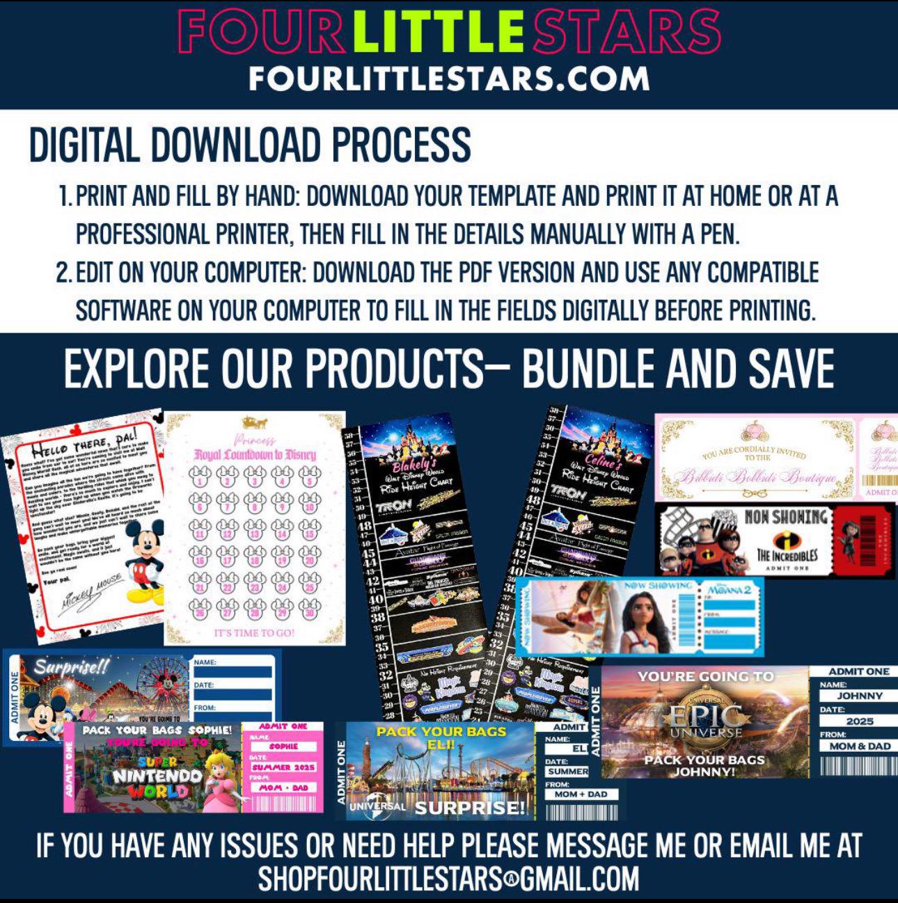 Super Mario Bros Character Letters - Instant Download