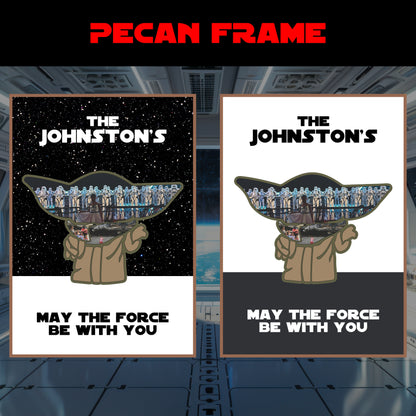 Galaxy Warrior Silhouette Photo Collage – Space Adventure-Inspired Keepsake