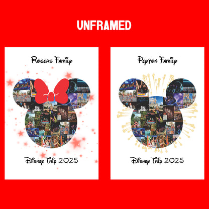 Mickey & Minnie Photo Collage – Custom Disney Vacation Keepsake