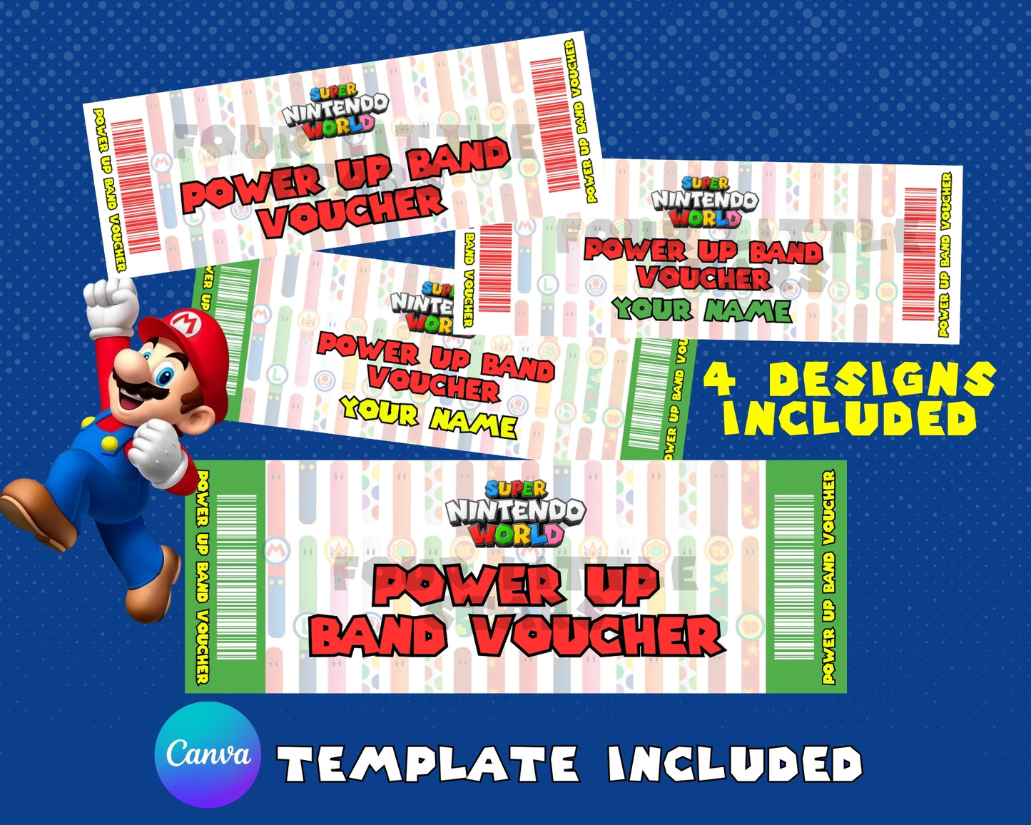 Super Nintendo World Power Up Band Voucher – Instant Download