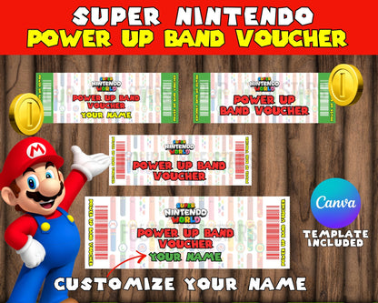 Super Nintendo World Power Up Band Voucher – Instant Download