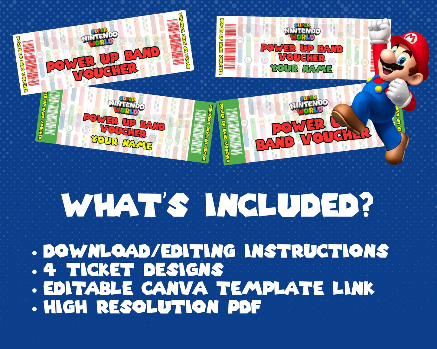 Super Nintendo World Power Up Band Voucher – Instant Download