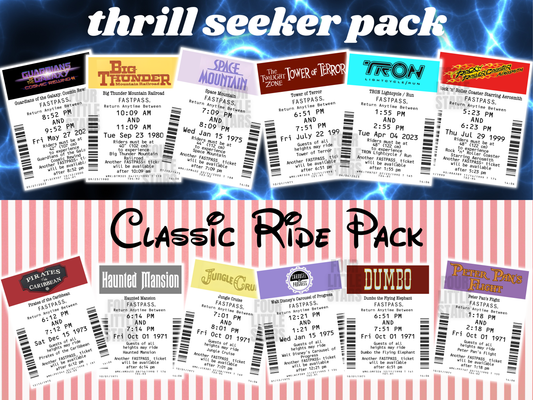 FastPass Magnets – Premade Packs