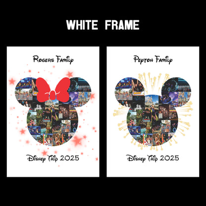 Mickey & Minnie Photo Collage – Custom Disney Vacation Keepsake